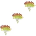  3 Count Künstliche Pflanzen Klein Zweige Hochzeitsdekoration Blumen