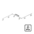 LED Strahlerleiste Spotleiste Balkenstrahler 6 Spots schwenkbar IP44 Badezimmer
