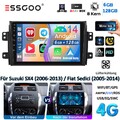 DAB+ Für Suzuki SX4 2006-2013 Autoradio Android 14 GPS CarPlay 6+128GB QLED KAM+
