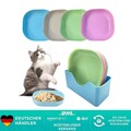 Katzennapf Flach 10 Stück Futternapf Katze Katzenschüssel Bunt Fressnapf Katze