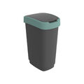 ROTHO Abfalleimer 50L Twist Swingeimer Mülleimer Müllbehälter Abfallsammler Bin