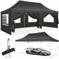 Pavillon 3x3/6m Faltpavillon UV Gartenzelt Partyzelt Stabil Faltbar Wasserdicht