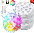 4x Poolbeleuchtung UnterwasserLicht mit 1*Fernbedienung Timer Magnetische RGB