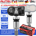 4x Autel MX-Sensor 315 & 433 MHz Reifendruck TPMS RDKS Programmier Cloneable DHL