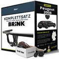 Für PEUGEOT 2008 II Typ UD , UY Anhängerkupplung starr +eSatz 13pol uni 19- AHK