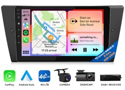 CAM+DVR+DAB+Für BMW E90-E93 Android 13 6+64 8-Core 9" Autoradio GPS Navi CarPlay