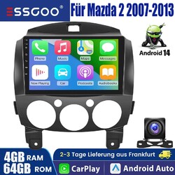 Für Mazda 2 2007-2014 Carplay Android 13 Autoradio GPS Navi Carplay WIFI 4+64G
