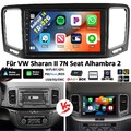 DAB+ Android 14 Autoradio Carplay Für VW Sharan II 7N Seat Alhambra II 1+32G KAM