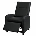 Relaxsessel HWC-H18, Fernsehsessel Sessel Kunstleder klappbar 99x70x75cm schwarz