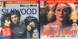 SOPHIE'S CHOICE / SILKWOOD ( THE MAIL ON SUNDAY Newspaper Double DVD )