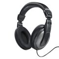 Hama Over-Ear-Stereo-Kopfhörer Shell Headset Computer Handy Kabelgebunden 2m SW