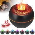 LED Aroma Diffuser Mit Flammen Effekt Luftbefeuchter Diffusor Für ätherische Öle
