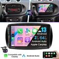 9" Carplay Android 14 Autoradio Für Smart Fortwo 453 2014-2019 GPS Navi USB +KAM