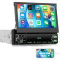 1DIN 7" Flip Autoradio Touchscreen Bildschirm Bluetooth USB SD MP5 Player Radio