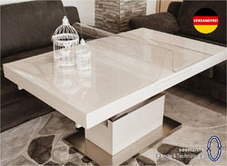 Tischfolie 2mm Tischdecke Transparent Klar Tischschutz Tischmatte PVC Abwaschbar