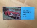 Prospekt Brochure Standard Triumph TR 4 1962 selten top deutsch