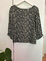 OPUS Bluse Farrie Flower, Gr. 36, schwarz-geblümt