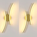1/2X LED Wandleuchte Innen 44CM 20W Wandlampe Schlafzimmer Wohnzimmer Flur Bar
