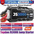 TOPDON Auto KFZ Starthilfe Jump Starter 24000mAh 3000A Booster Powerbank PKW