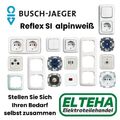 Busch Jaeger Reflex SI Alpinweiß Schalter Steckdose Rahmen Lichtschalter Auswahl