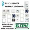 Busch Jaeger Reflex SI Alpinweiß Schalter Steckdose Rahmen Lichtschalter Auswahl