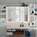 NEU Spiegelschrank Bad Mit Led Beleuchtung Badezimmer Spiegelschra Anti-Beschlag