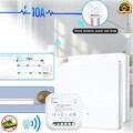 Wireless Lichtschalter Funkschalter Set Wasserdicht Wandschalter mit Empfänger~