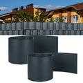30x Hart PVC Sichtschutzfolie Sichtschutz Streifen Garten Zaun Doppelstabmatten#