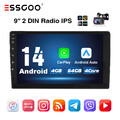 9 Zoll Android 14 Auto Carplay Autoradio GPS SAT NAV Wifi FM RDS 2DIN 64G BT kam