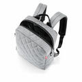 reisenthel classic backpack M, Rucksack, Handgepäck, Rhombus Light Grey, 13 L