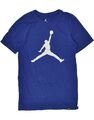 Jordan Herren Grafik T-Shirt Oberteil klein blau Baumwolle AR03