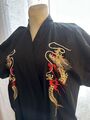japanische Kimono herren Schwarz Gr.59 One Size Bademantel Länge: 147 Gebraucht