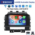 Apple Carplay DAB+ Android 14 Autoradio 4+64G Für Opel Astra J 2010-2014 GPS Kam