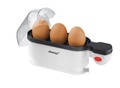Eierkocher Kochschale antihaftbeschichtet für max. 3 Eier Eiertray mit Trageg...
