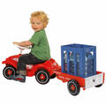 BIG Bobby Caddy Anhänger für Bobby Car, Zubehör Kinder Spielzeug, Rot, bis 25 kg
