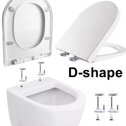 WC Sitz Toiletten Deckel Absenkautomatik Klodeckel Klobrille Close D-Form DE DHL