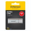 Intenso Ultra Line 64 GB USB 3.2 Stick Speicher 64GB UltraLine silber Alu