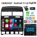 9" DAB+ Autoradio 4+64G Android13 Carplay Für VW Touareg 2003-2010 GPS KAM BT FM