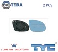 337-0304-1 AUßENSPIEGEL SPIEGELGLAS PAAR TYC 2PCS NEU OE QUALITÄT