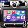 Für Smart Fortwo 451 2005-10 4+64G Carplay Android14 Autoradio GPS FM BT DAB+KAM