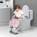 Klappbar Toilettensitz mit Treppe Lerntöpfchen Toilettenaufsatz Kinder WC Sitz