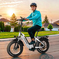 TTGO Faltbares Elektrofahrrad 20 Zoll Fat Tyre City ebike 250W E-fahrrad 7-Gänge