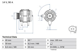 Lichtmaschine Generator Lima BOSCH 0 986 041 920 +67.90€ Pfand für VW ROOMSTER 1