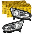 2x HELLA LED/HALOGEN SCHEINWERFER SATZ passend für RENAULT GRAND SCÉNIC LINKS+RE