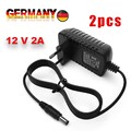 2x AC/DC 12V 2A Netzteil Netzadapter Trafo Driver Transformator für LED Streifen