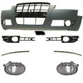 Set Stoßstange vorne inkl. Zubehör+Nebel für Audi A6 4F C6 Bj. 04-08 PDC