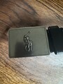 Ralph Lauren Ledergürtel mit Ponyschnalle 42 118 cm
