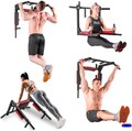2 in 1 Multifunktionale Klimmzugstange zur Wandmontage Pull Up Bar Dip-Station