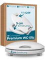 WC-Sitz erhöht +5cm Absenkautomatik Griff Duroplast Antibakteriell Made in EU