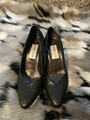 Damen Pumps Maria Elisa Gr. 38 Schwarz Schlangenleder
